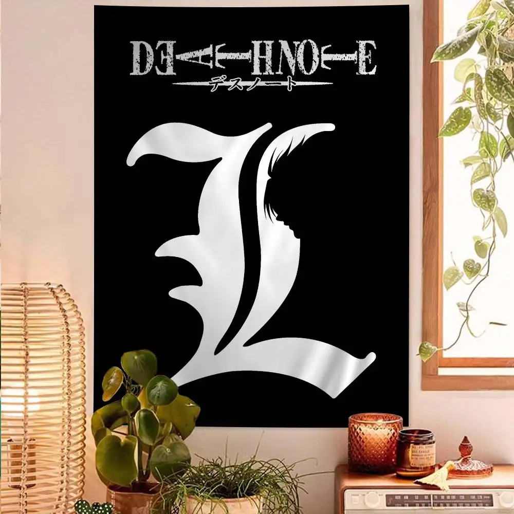 Hot Anime Death Note Colorful Tapestry Wall Hanging Cheap Hippie Wall Hanging Bohemian Wall Tapestries Mandala Wall Hanging