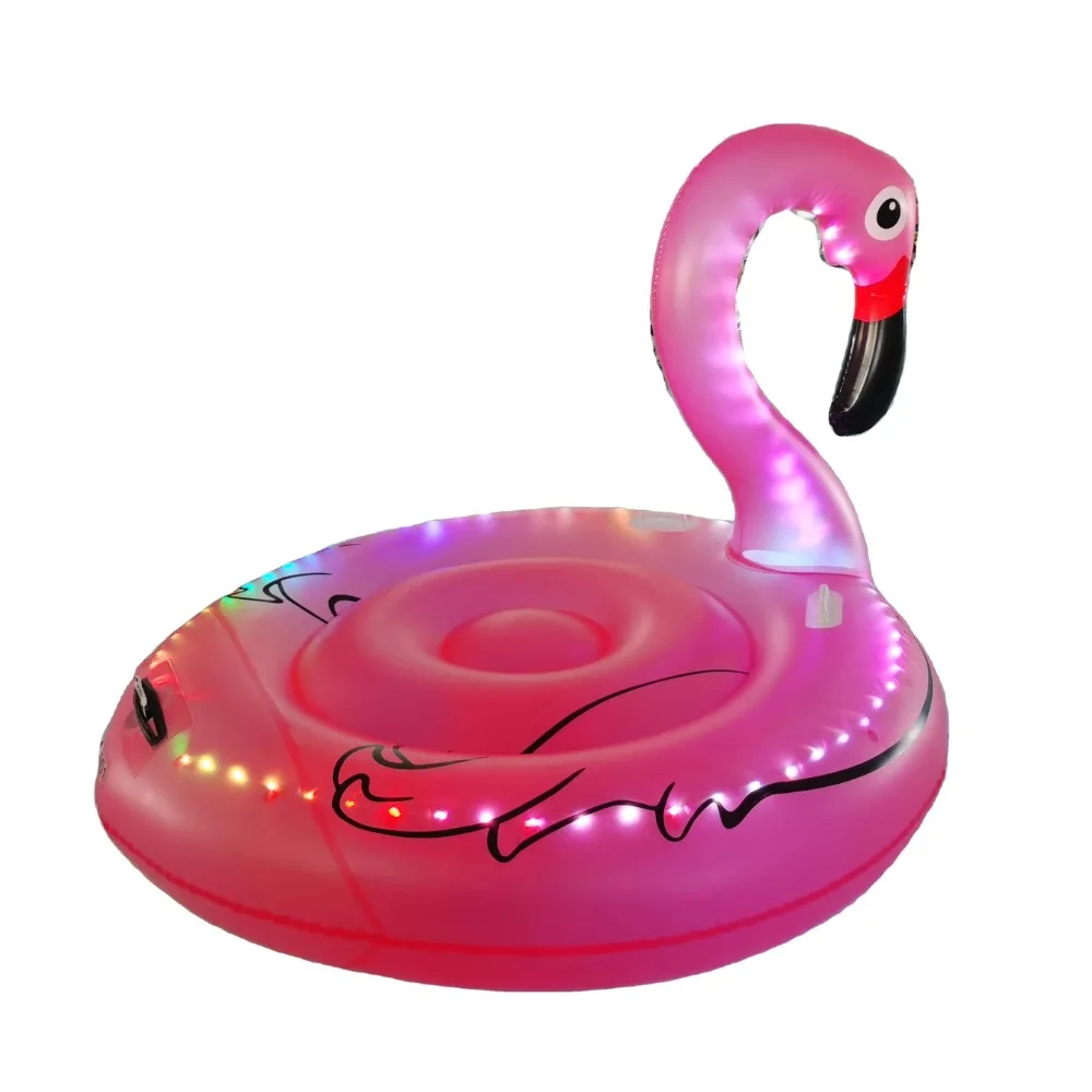 Inflatable Pool Floats LED Light Water Tubes Swim Ring With Led Light Inflatable Swan Pool Float Large Toys Float