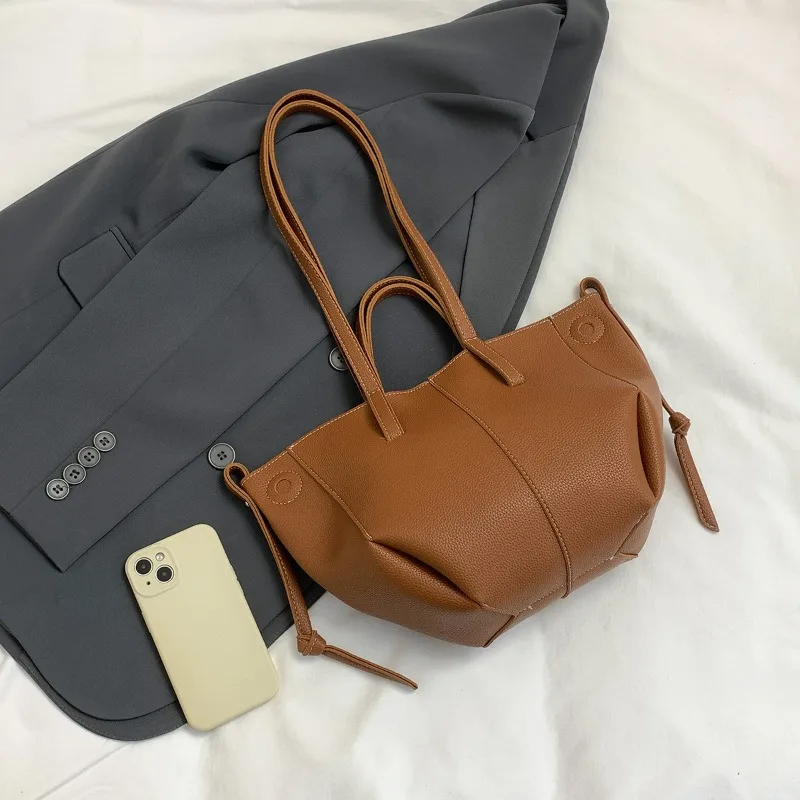 

Women's Fall/Winter New Style Simple Shoulder Bag Korean Trendy Large Capacity Tote Bag