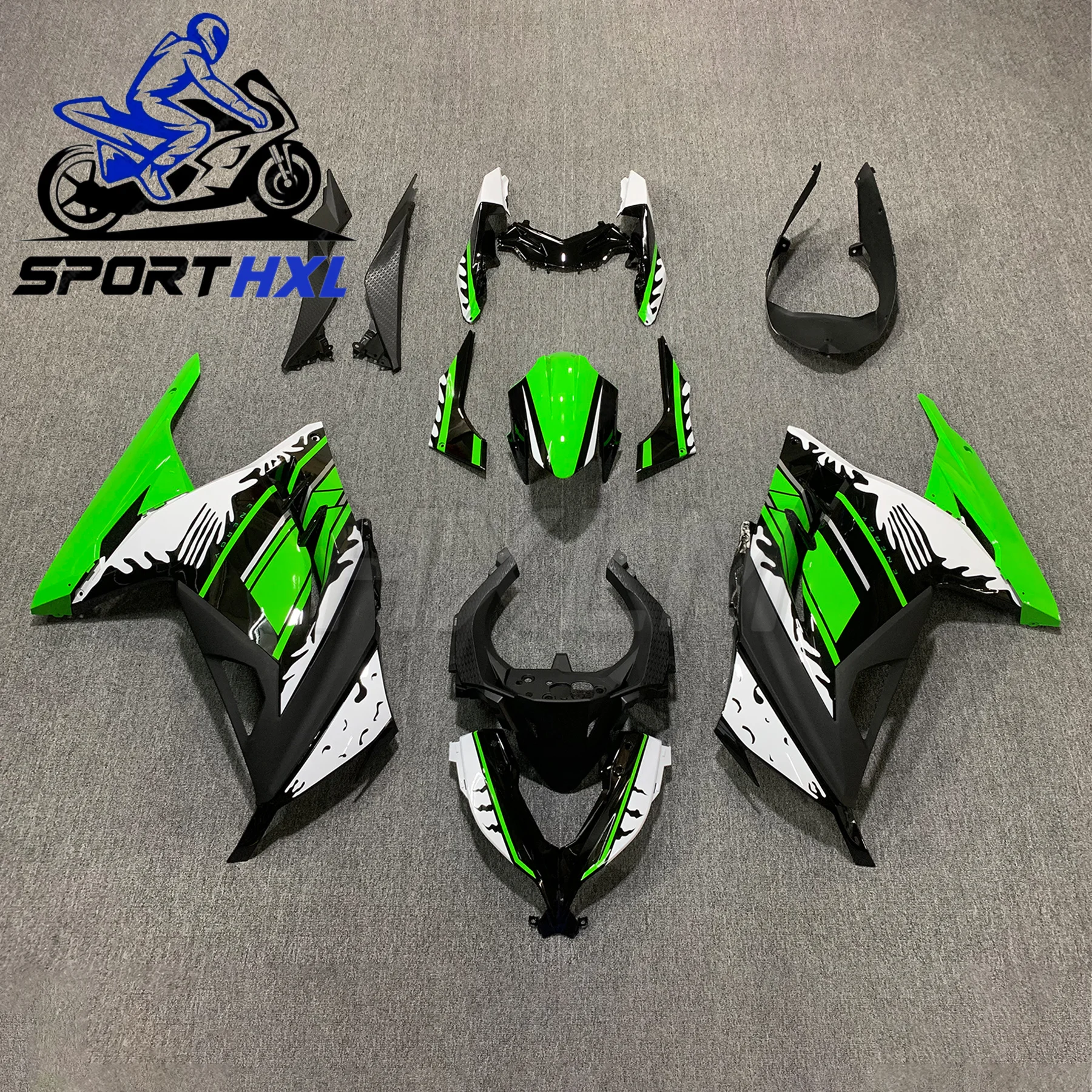 

Прочный комплект обтекателя кузова из АБС-пластика для Kawasaki Ninja250R Ninja300 2013-2017, комплект обтекателя мотоцикла, полный комплект обтекателя