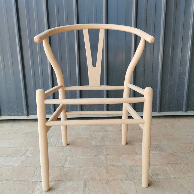 Wholesale Classic Modern Wooden Rattan Chair Wishbone Solid metal Wood Y Chair Restaurant Dining Chair