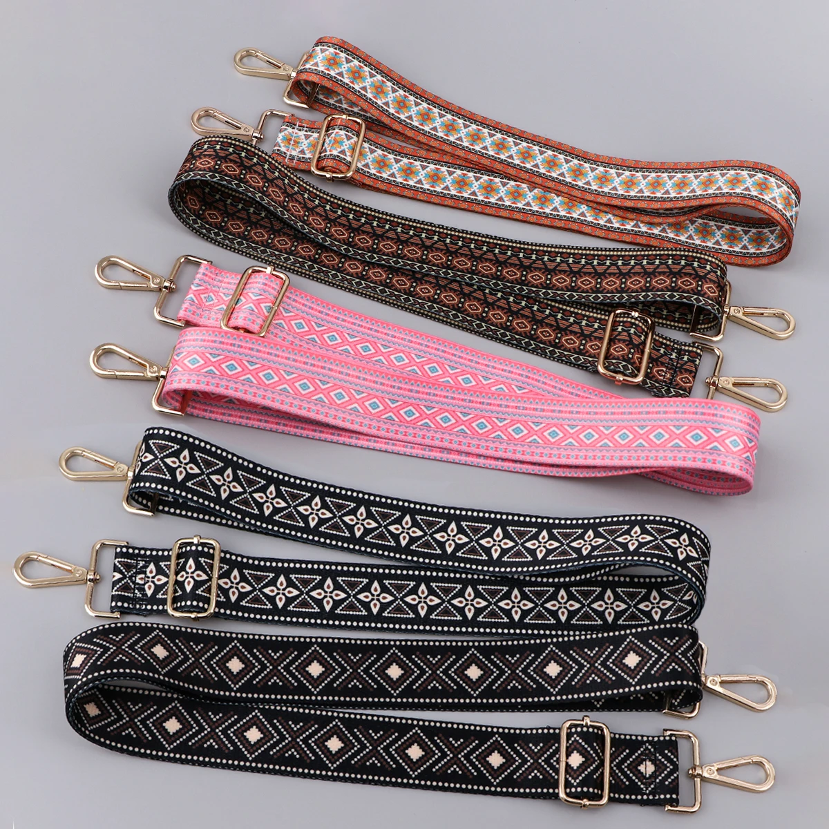 Bohemian Stijl Verstelbare Crossbody Tas Riem Nylon Band Vrouwen Schoudertas Handtas Riemen Bandjes Tas Accessoires