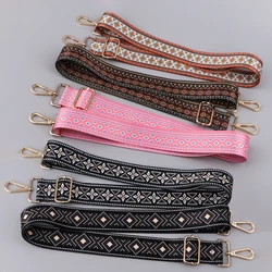 Bohemian Style Adjustable Crossbody Bag Strap  Nylon Strap Women Shoulder Bag Handbag Strap Belts Straps Bag Accessories