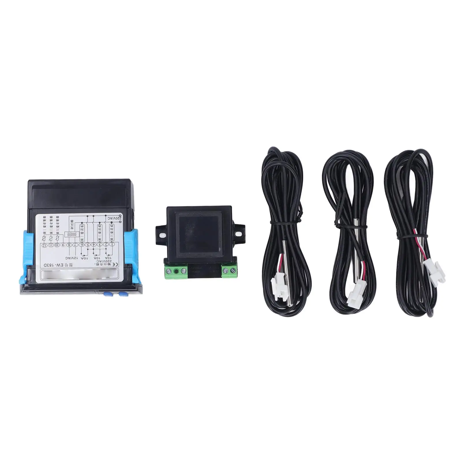 

High Accuracy 3-Way Temperature Controller Kit AC220V Thermostat with Alarm Function 0℃-65℃ Easy to Use for Photos