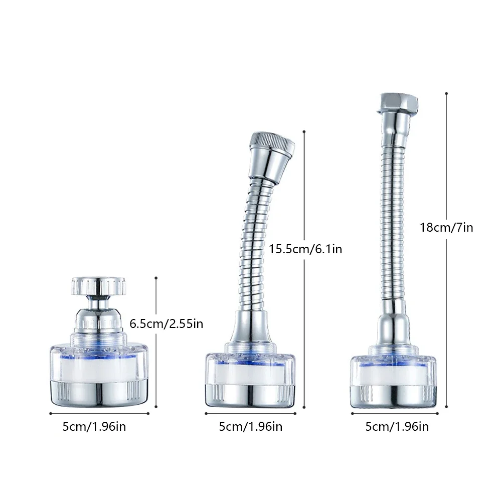 Rubinetto della cucina Filtro acqua Filtro lavello pressurizzato Depuratore d'acqua 360 °   Prolunga aeratore rubinetto antispruzzo per bagno