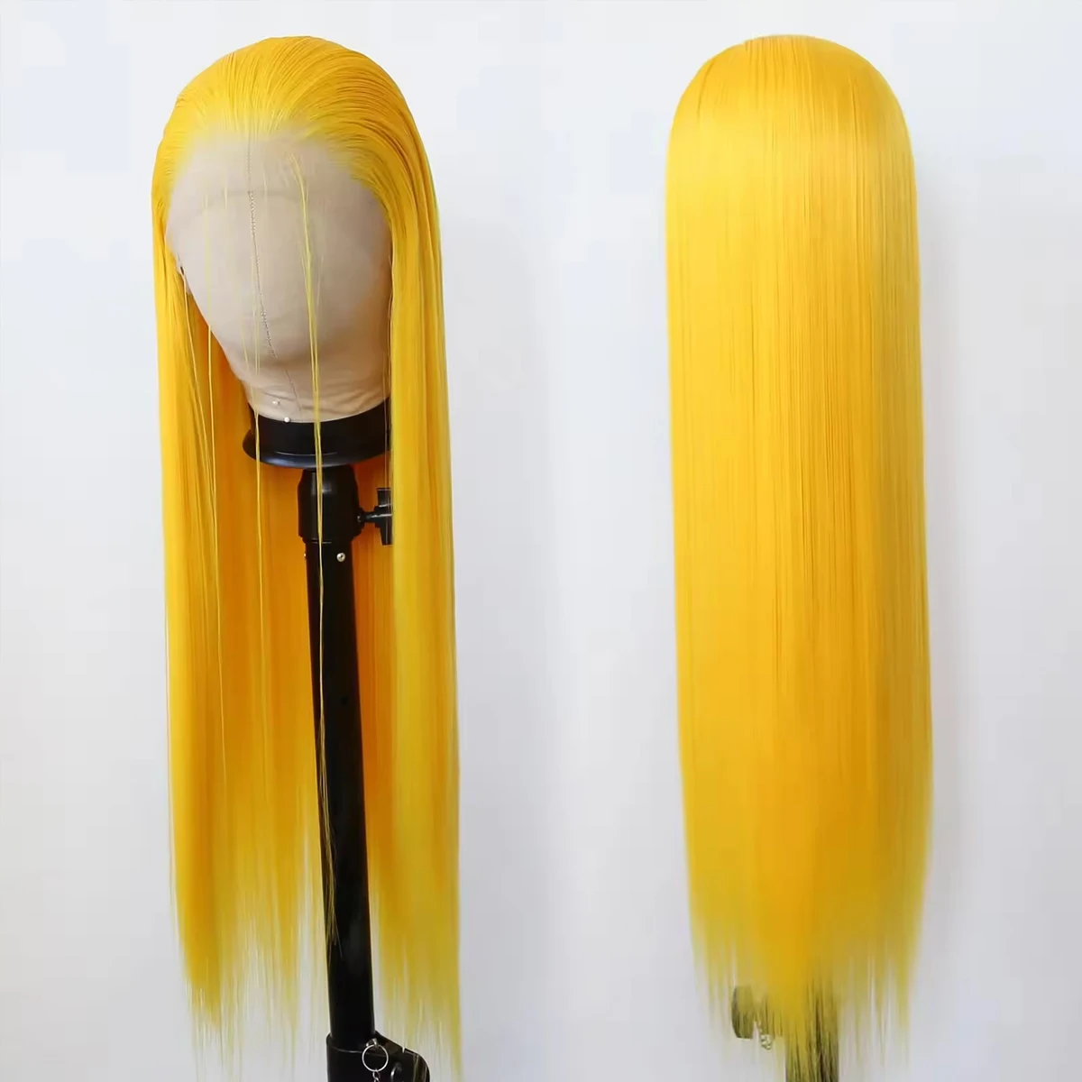 Wig renda depan HD transparan 613 13x4 13x6 kuning Wig 613 lurus Brasil Wig renda depan berwarna Remy