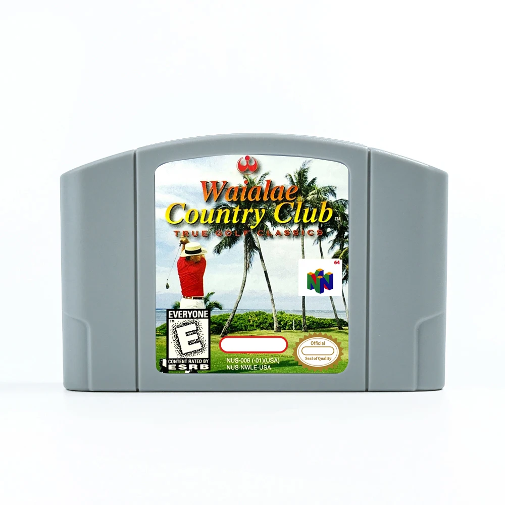 

Waialae Country Club - True Golf Classics for Retro 64 Bit Game Cartridge USA Version NTSC FormatChidren Gift Gaming