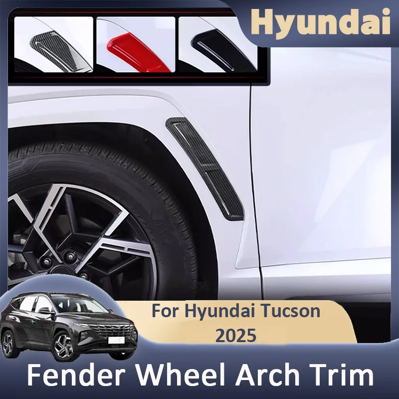 For Hyundai Tucson NX4 2025 2026 Car Fender Wheel Arch Decorative Trim strip Upgrade Styling  Decoration Accessories Kit