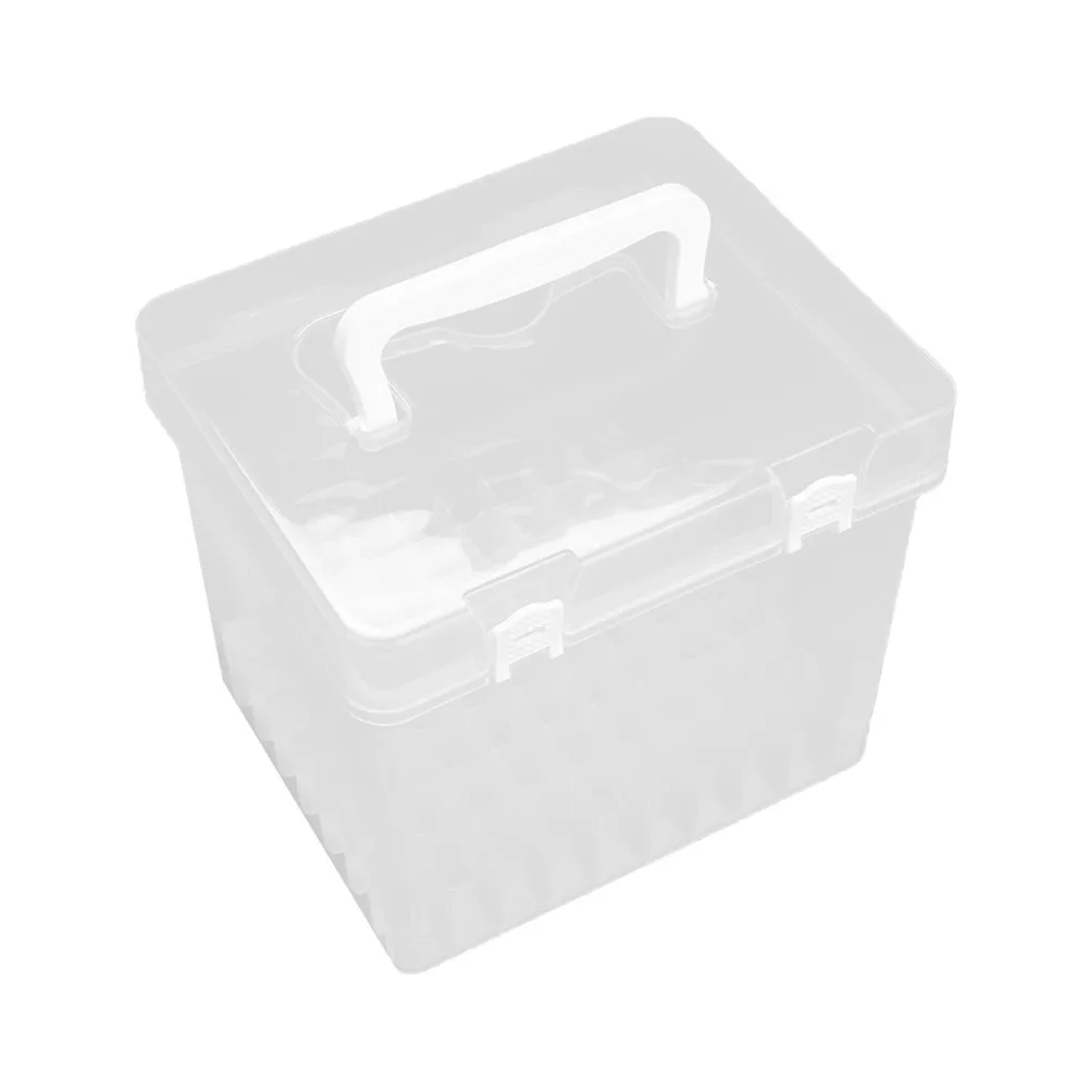 

1pc Portable Stationery Box Solid Color Storage Bucket Mark Pen Holder Sturdy Pen Organizer For School Office Supplies