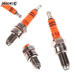 1Pc Racing 3 Electrode Spark Plug D8TC A7TC for 50/110/125/150CC ATV Scooter Dirt Bike Go Kart Motorcycle Spark Plug Accessories