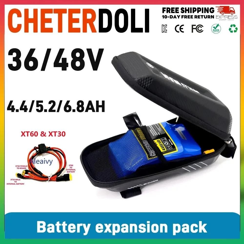 

36V 4.4Ah 6.8Ah 48V 6Ah 10Ah Battery for XiaoMi M365 1s Pro Mi3 Ninebot Max G30 Paralleling Extra Expansion With Battery Bag
