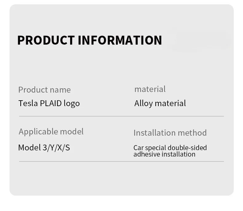 Für Tesla Modell 3/Y/Highland/Juniper 2025 Schwanz Logo Aufkleber Stamm Abzeichen Emblem Aufkleber Auto geändert Zubehör – Detail 23