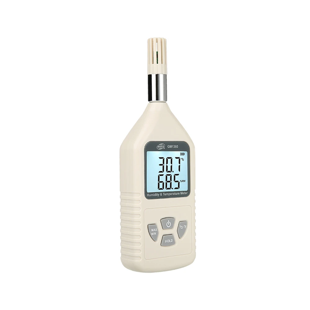 High Precision LCD Digital Temperature Humidity Meter Handheld Hygrometer -10 to 50C