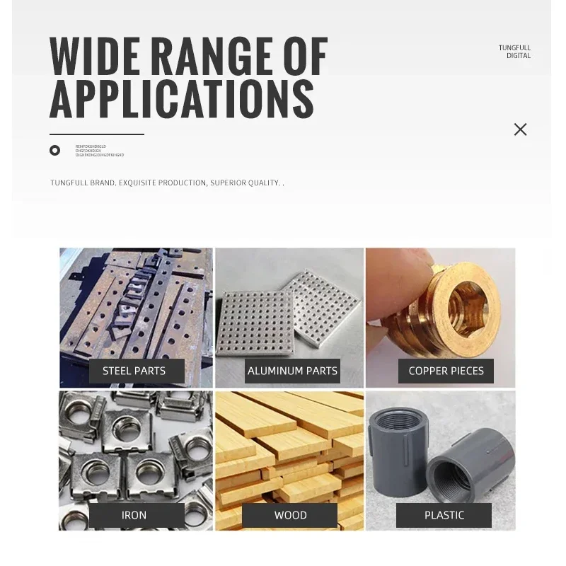 High Power Steel Plate Pneumatic Tapping Machine With 1/4 Air Inlet For M12-M24 Screw Tap Drill Bits Pneumatic Tools