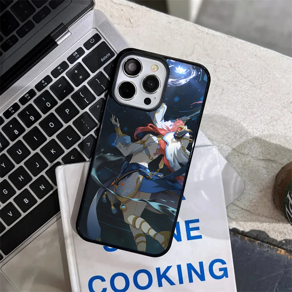 Game Anime Genshin Impact Accounts Nilou Phone Case Strong Magnetic For IPhone 15 14 13 Pro Max 11 12 Mini Alex Mirror For