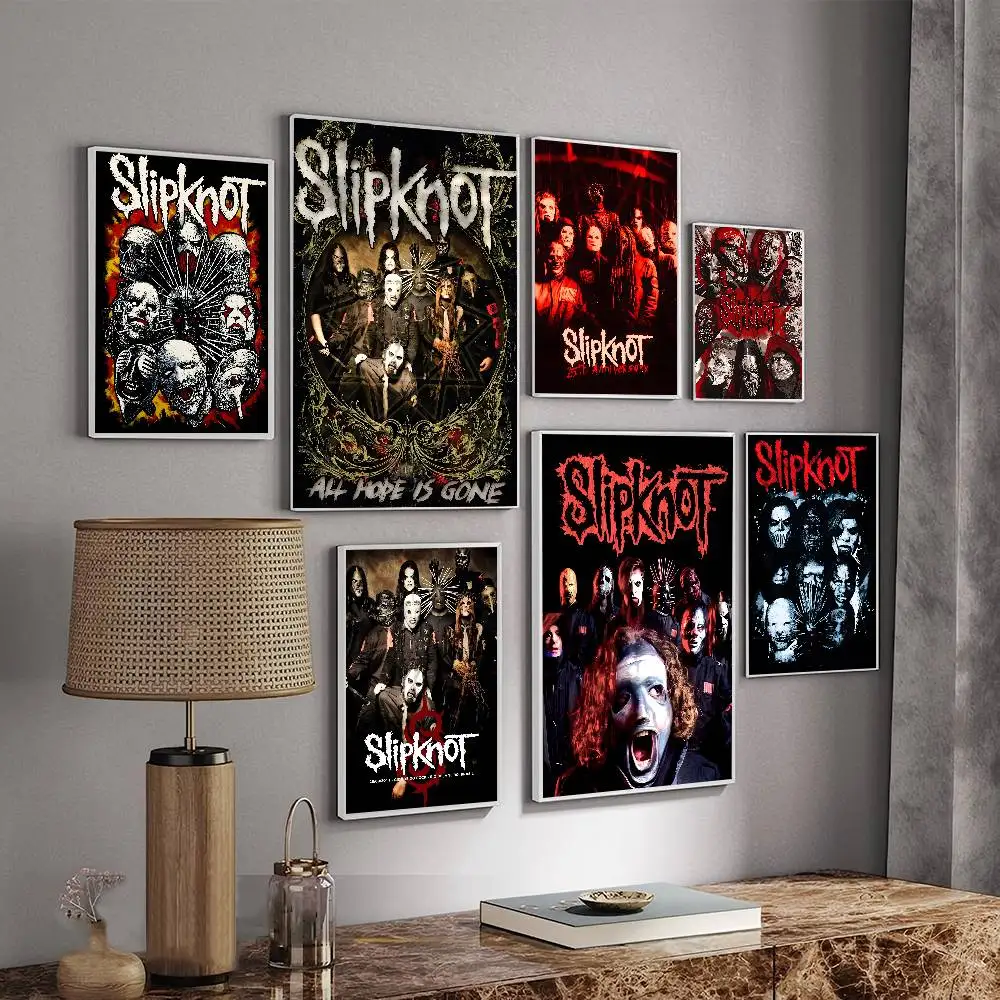 Heavy Metal Band S-Slipknot Self-adhesive Art Poster Fancy Wall Sticker for Living Room Bar Decoration Decorative Painting - view 6