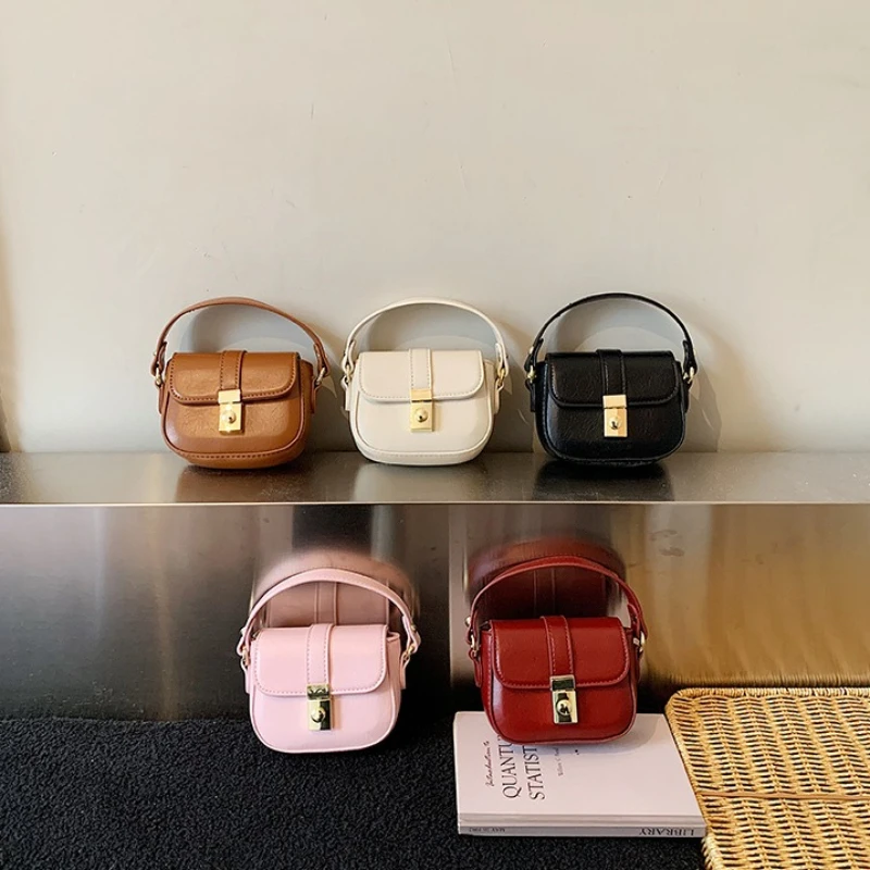 New Women's Handbag Fashion High Quality PU Multi Functional Girl Mini Bag Cartoon Versatile Cute Girl Lipstick Storage Bag