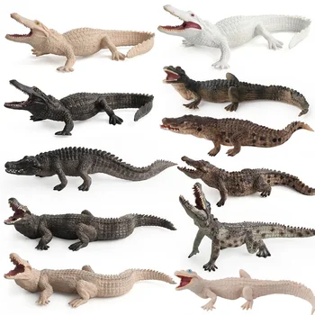 Simulation Animal The New Model Replica Lacoste Sarcosuchus Alligator Sinensis Hand Ornaments Action Figures Toys Children Gift