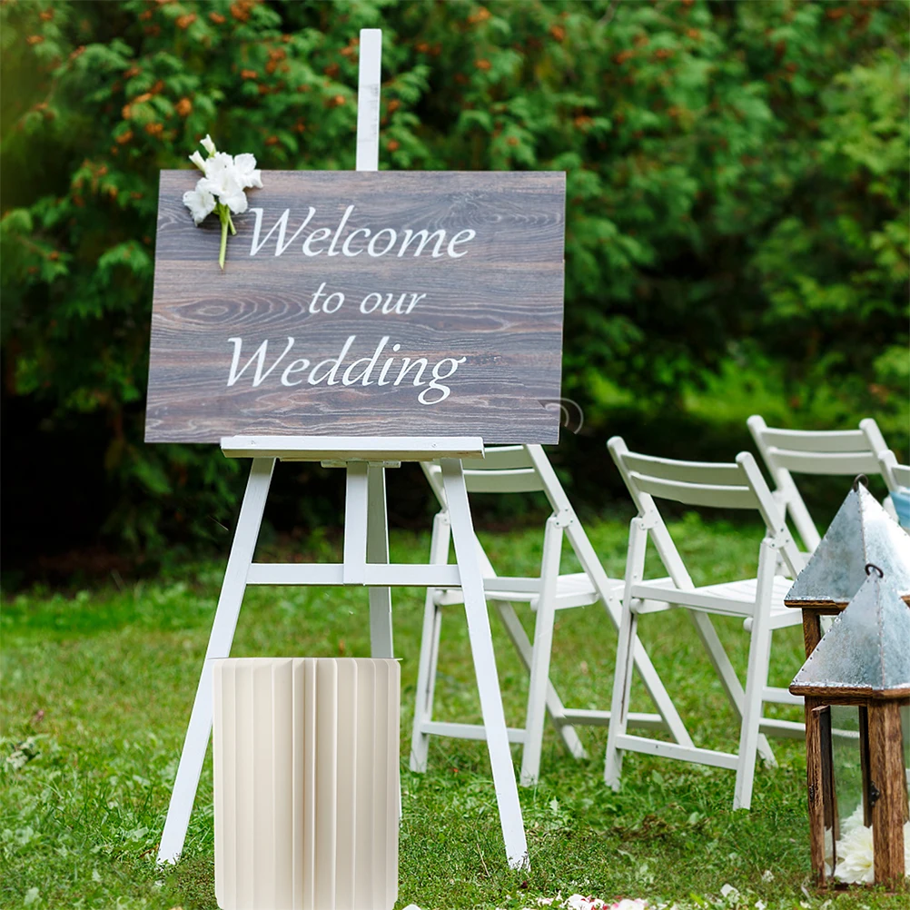 

2 Pcs Foldable Cylinder Display Stand for Party Wedding Decor White Round Pedestal Cake Stand Table Centerpiece