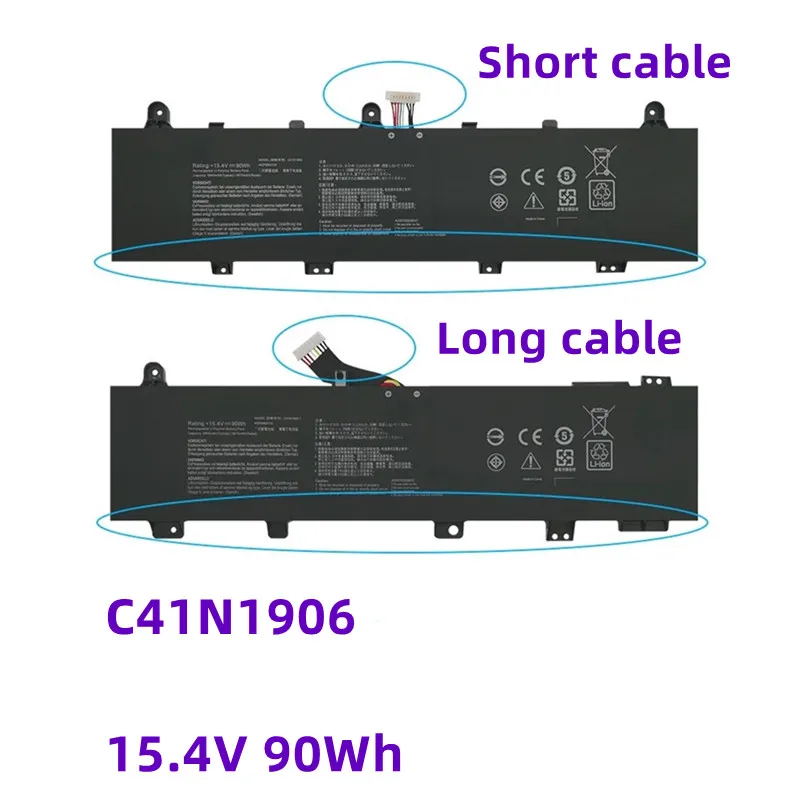 

15.4V 90WH C41N1906 C41N1906-1 Laptop Battery For ASUS GX550LWS GX550LXS FA506QR FA506QM FA706IH FA706QR FX506HC FX506HM FX706H