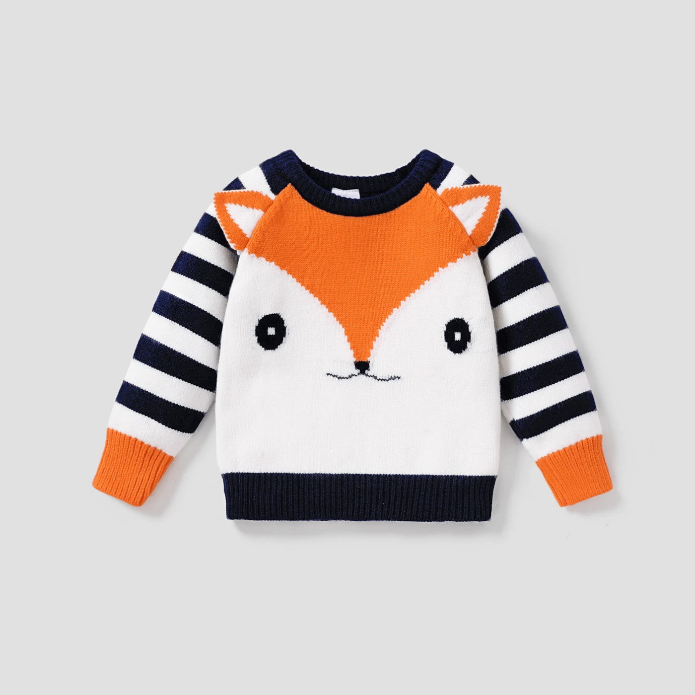 PatPat Baby Boy/Girl Fashionable Knitted Mesh Gauze Design 3D Fox Sweater