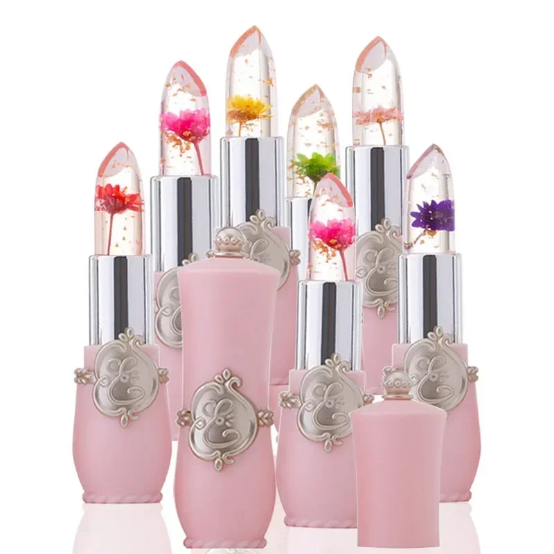 Heallor Bloem Temperatuur Kleur Veranderende Lippenstift Kristal Jelly Lippenbalsem Gloss Transparante Langdurige Lippenbalsem Vochtinbrengende Crème Ma