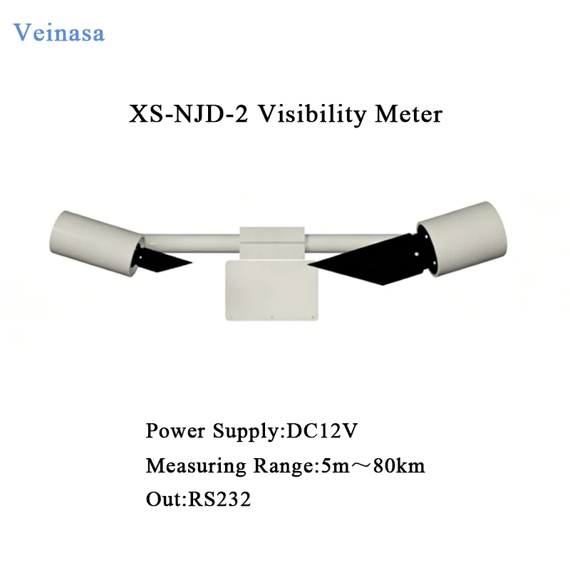 XS-NJD-280-RS232 Atmospheric Visibility Sensor Meteorological Visibility Detector  for Traffic Safety Visibility Meter 80KM
