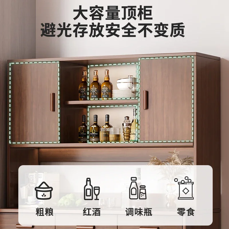 Side cabinet Wine cabinet Restaurant integrated locker against the wall