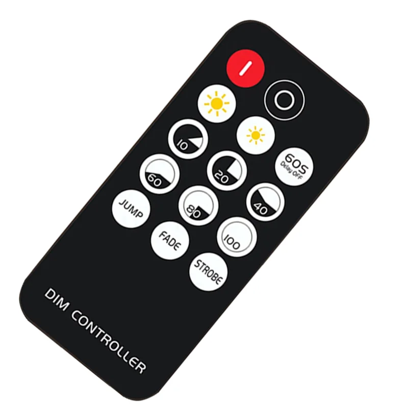 ABUP-2X RF Remote Controller LED Dimmer DC5V-24V Brightness Adjustment 14-Key Dimmable Connector Switch For LED Strip Light