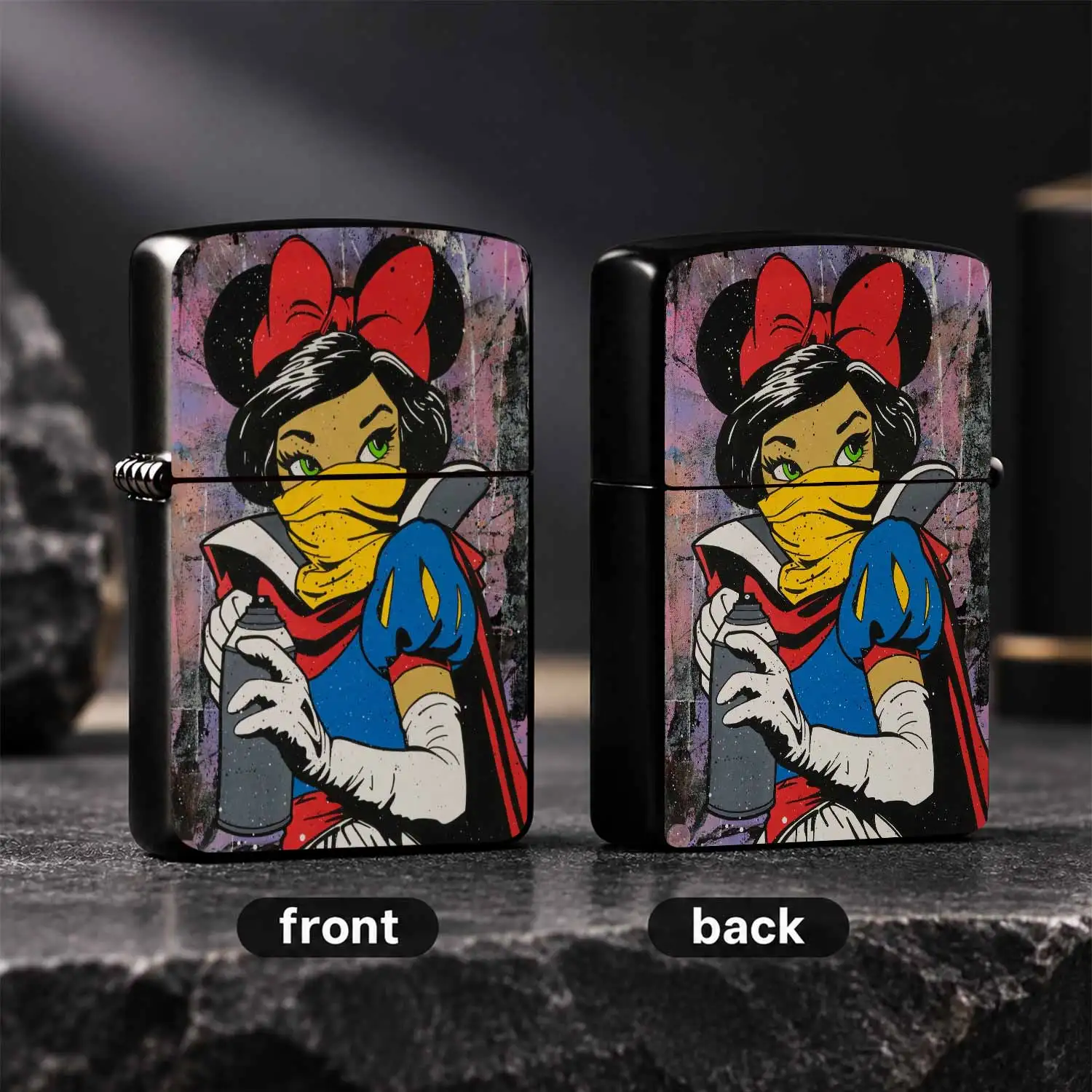 Creative Street GraffitiLighter, ArtisticCulture Decor, Portable Practical Daily Use Item, Unique Stylish Gift for Art Lovers, Fits All Scenarios for Everyday Carrying and Usage  A Humorous And Interesting Lighter