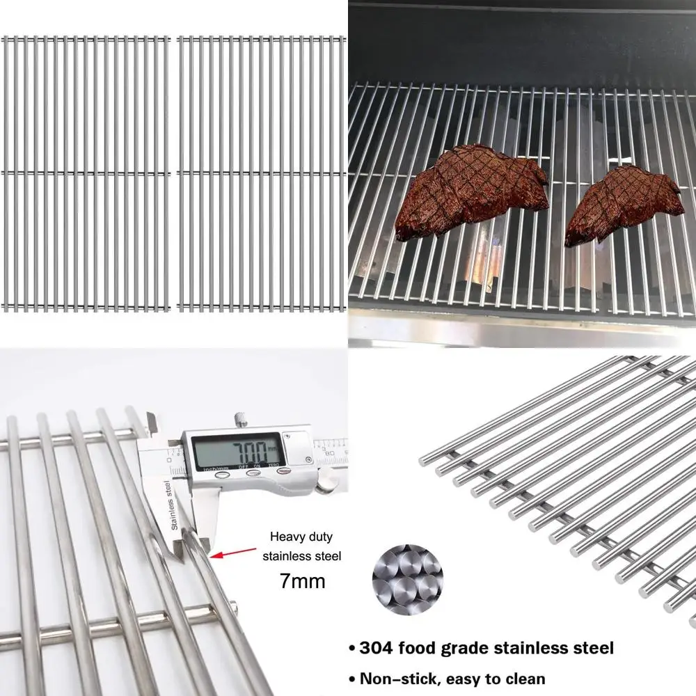 

Решетки из нержавеющей стали 19 1/4 дюйма - Замена для моделей Nexgrill 720-0163, 720-0511, 720-0430, 720-0433