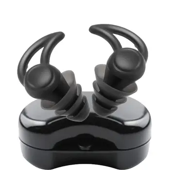 Tappi per le orecchie per la riduzione del rumore del sonno Tappi per le orecchie in silicone per il sonno Protezione dell'udito riutilizzabile Tappi per le orecchie con blocco del suono