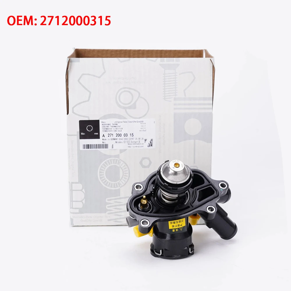 

OEM 2712000315 Quality Coolant Thermostat For Mercedes M271 Engine C180 C200 C250 W204 W207 W212 E200 E250 A2712000315