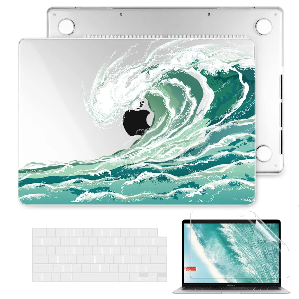 Funda única para MacBook M1 M2 M3 Chip A2941 A2681 A2779 A2918 A2780 A2991 A2338 A2337 carcasa dura Air Pro 11 12 13 14 15 16 pulgadas