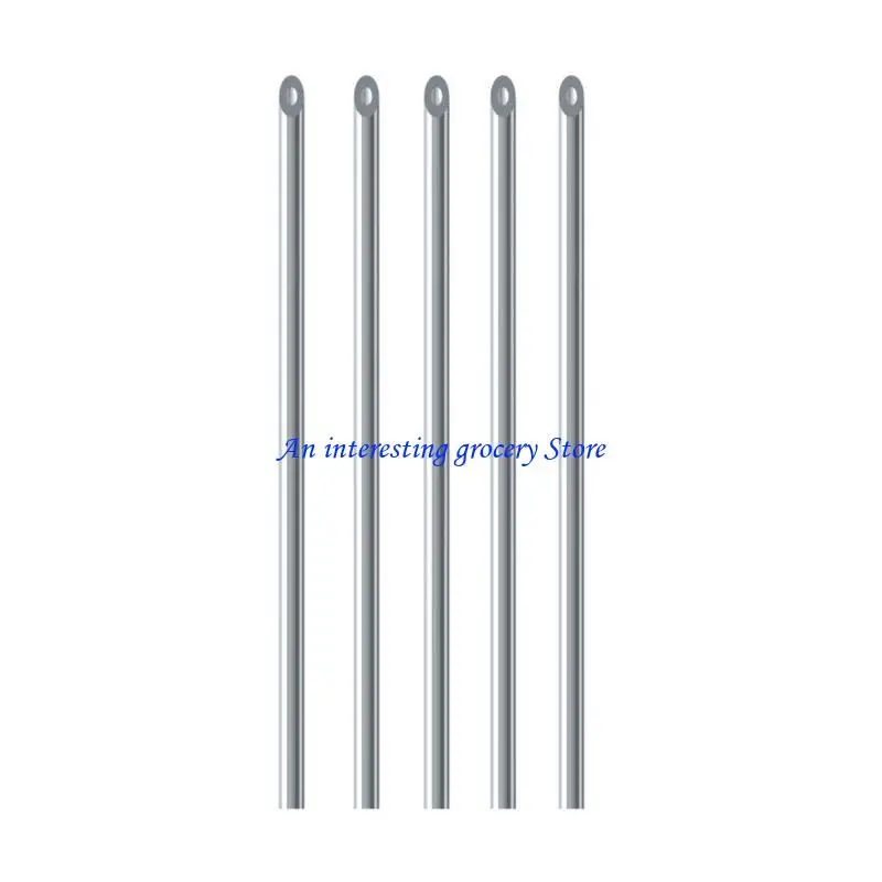 652D Stainless Steel Baits Needle Earthworm Hooking Needle Fishing Accessory with Rustproof Construction for Loading