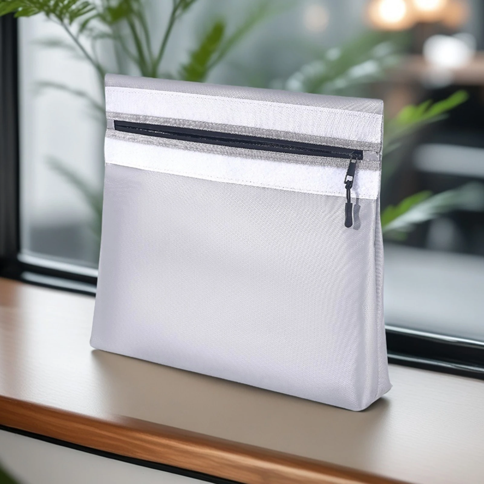 

Fireproof Waterproof Money Document Bag Large Capacity Important Document Storage Organizer for Valuables Jewelry File and