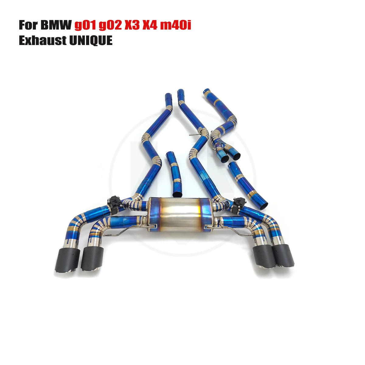 UNIQUE For BMW m240i m340i m440i B58 performance valve titanium exhaust system TC4 titanium alloy exhaust muffler