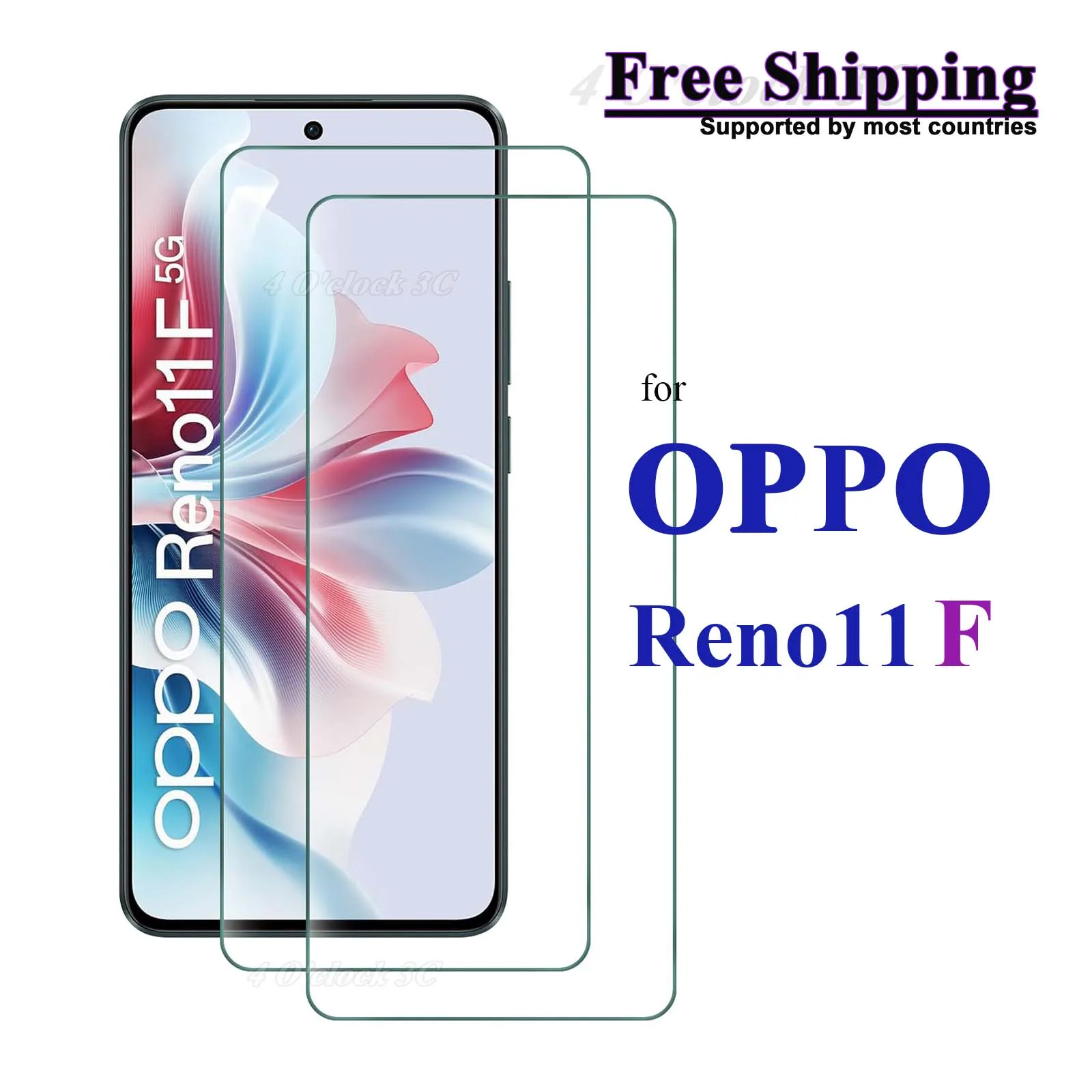 For OPPO Reno11 F 6.7 inch Screen Protector Tempered Glass Crystal Mica 9H Protective HD Clear Transparent Anti Scratch