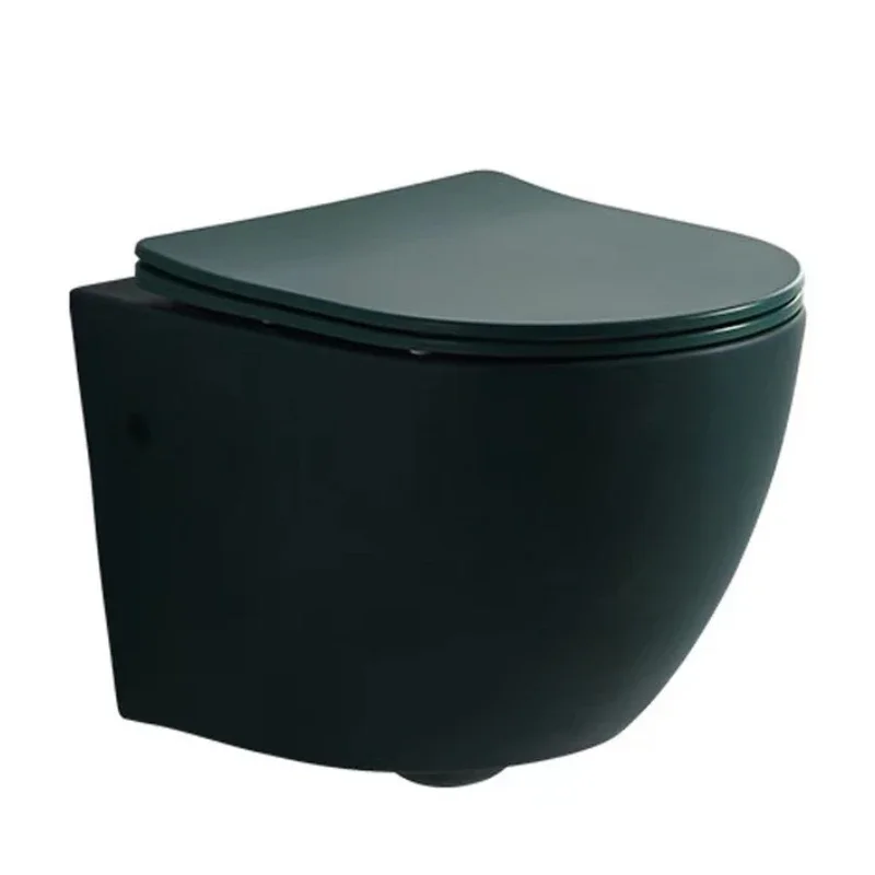 Dark green toilet+standard water tank