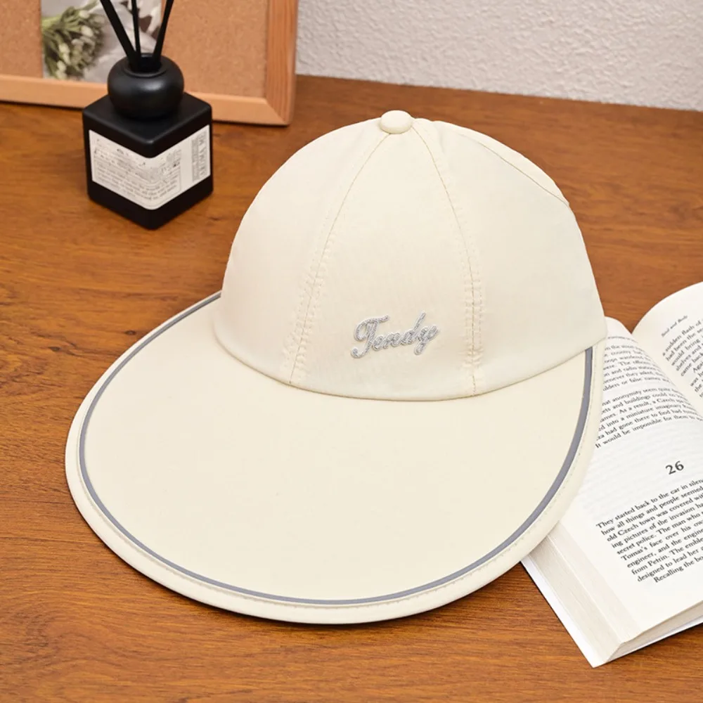 

Breathable Wide Brim Sunscreen Baseball Hat UV Protection Quick Dry Women Sun Hat Shade Cap Sun Protection Empty Top Hat Women