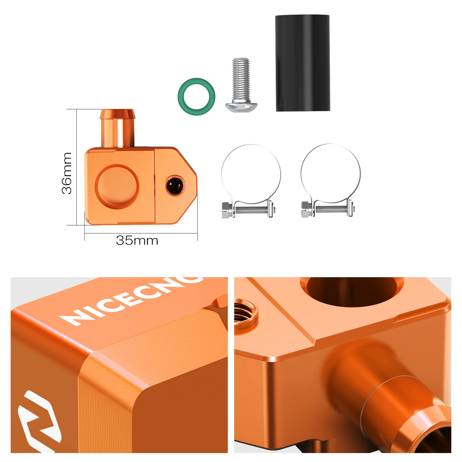 

For 2025 2024 KTM EXC 300 XCW 250 TBI Crankcase Pressure Sensor Bracket Fuel Rail TBi Fuel Fitting Kit SX 125 SX 250 XC 300 2023