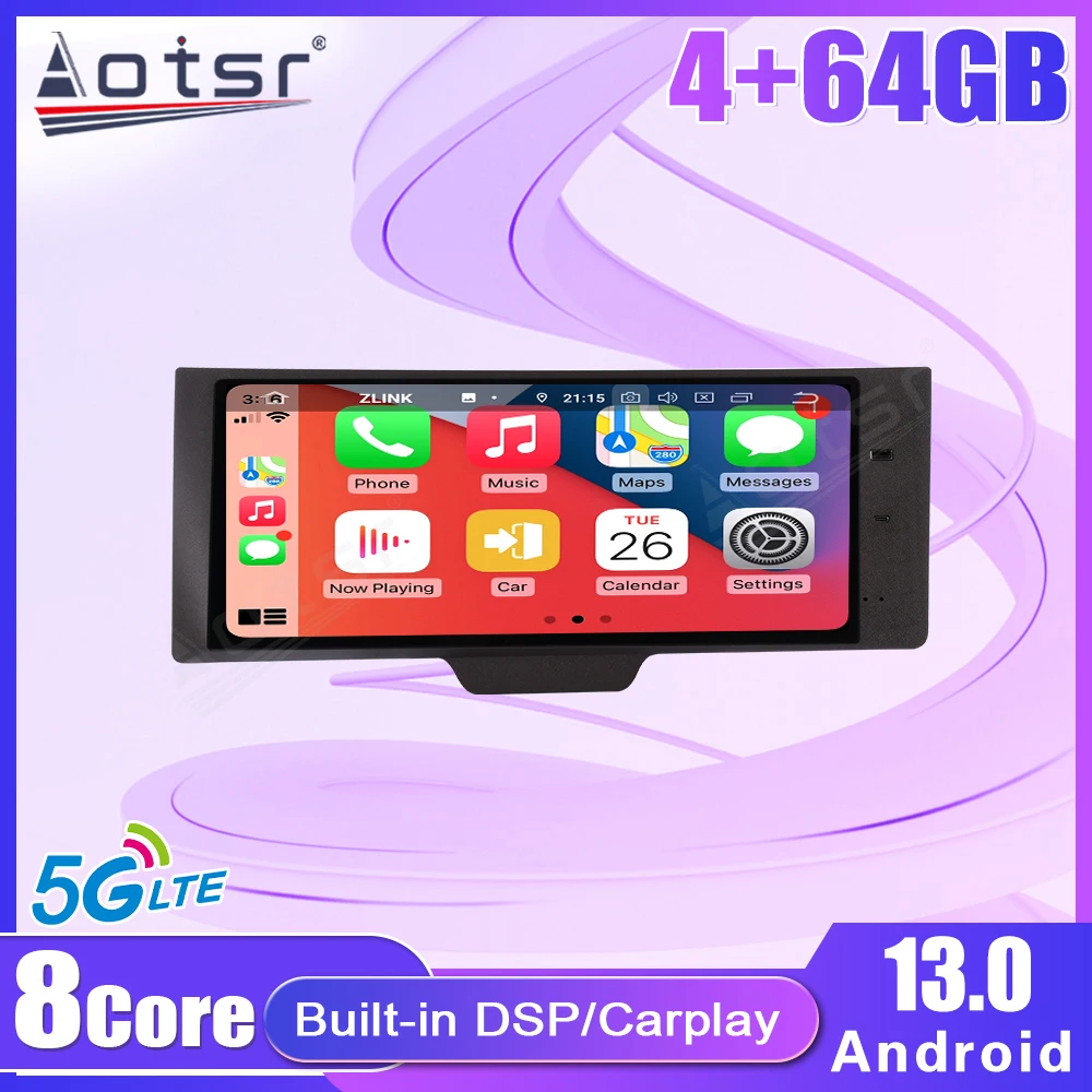 شاشة ترفيهية للركاب المشترك مقاس 17 بوصة لدودج رام 2013-2018 مشغل وسائط متعددة لاسلكي نافي راديو ستيريو أندرويد 13