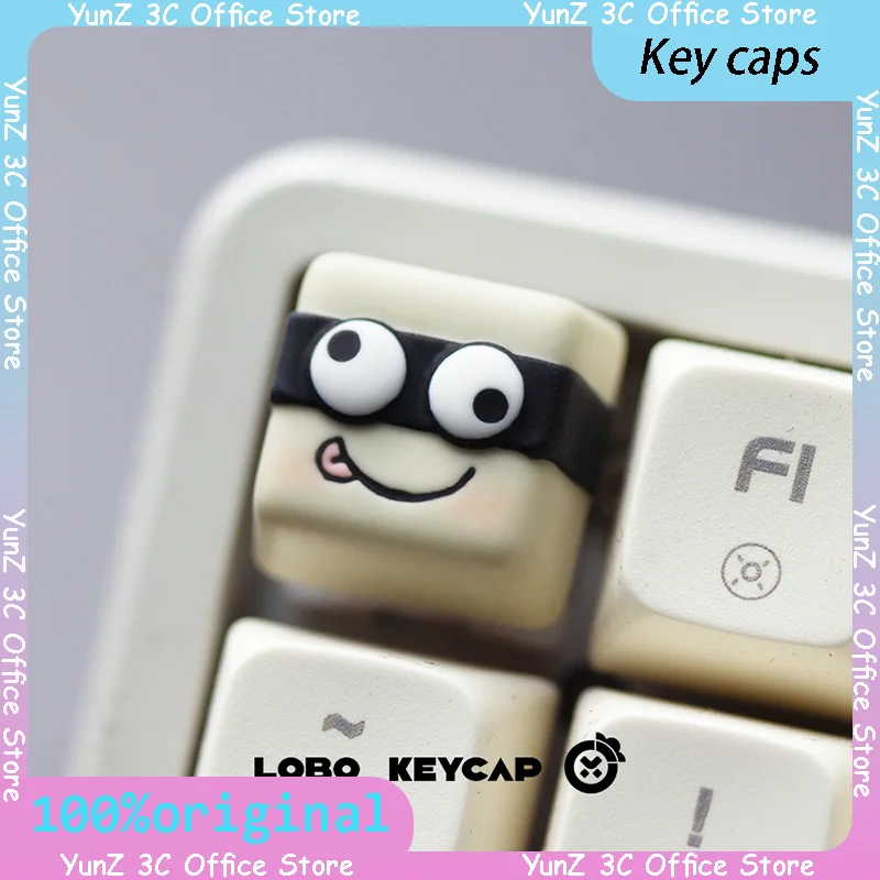 Anime Peripheral Personalized Keycaps Will Never Perish~Reduced Intelligence Expression Theme Personalized Design Resin Art Keyc