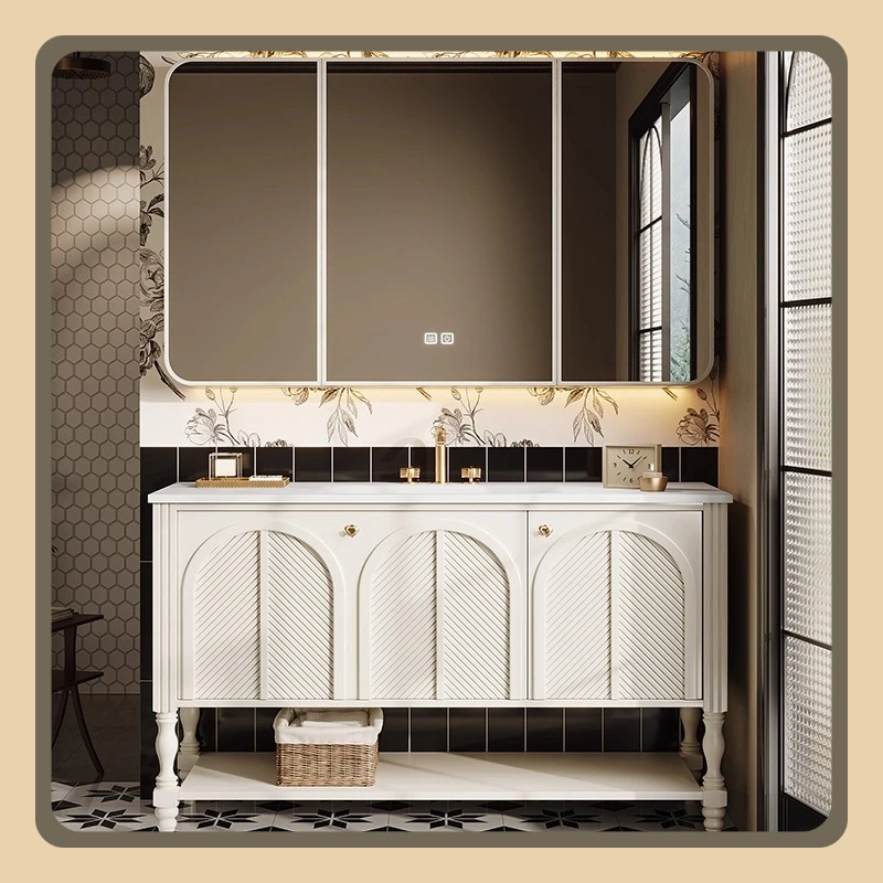 Mobile da bagno combinato lavabo WC lavabo integrato