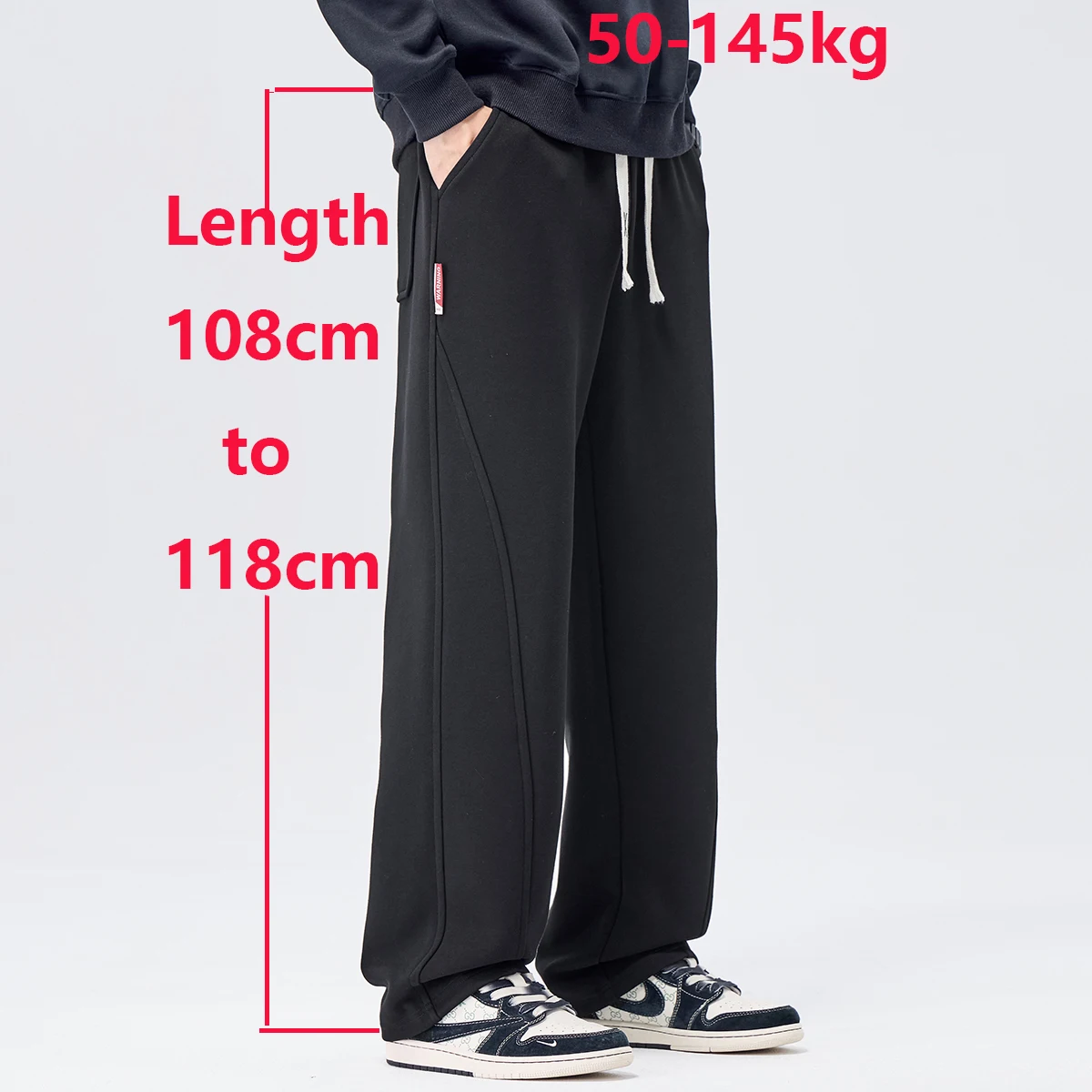 Celana panjang pria ukuran besar 1,75m hingga 2m, pakaian olahraga pria, celana sweatpants pria, celana panjang pria, pakaian pria, celana baggy pria, celana cargo pria