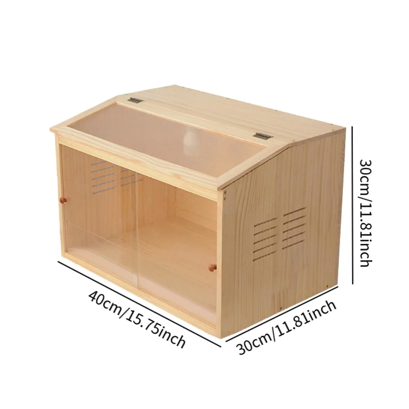 Caja para chocadeo de pollitos, caja de madera para casa de hámster, caja de alimentación para pollo rutina, caja de cría para ratón, Chinchillas, gerbos