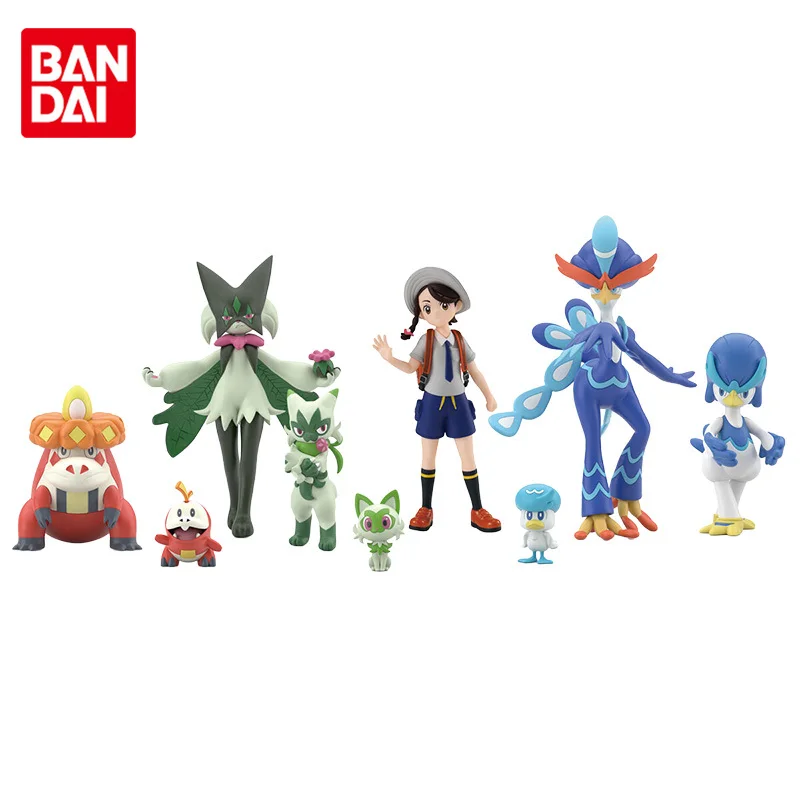 

Bandai Original Pokemon Shokugan Scale World Paldea Region Anime Action Figures Toys for Boys Girls Kids Gift