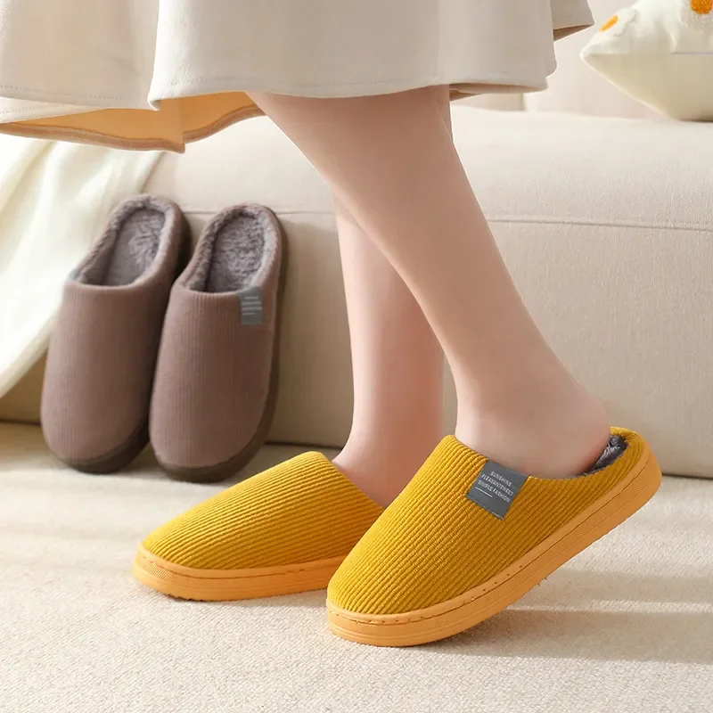 Classic Fuzzy Home Slipper Women Winter Warm Fur Plush Non Slip Indoor Female House Room Shoe Man male Lazy Footwear Bedroom