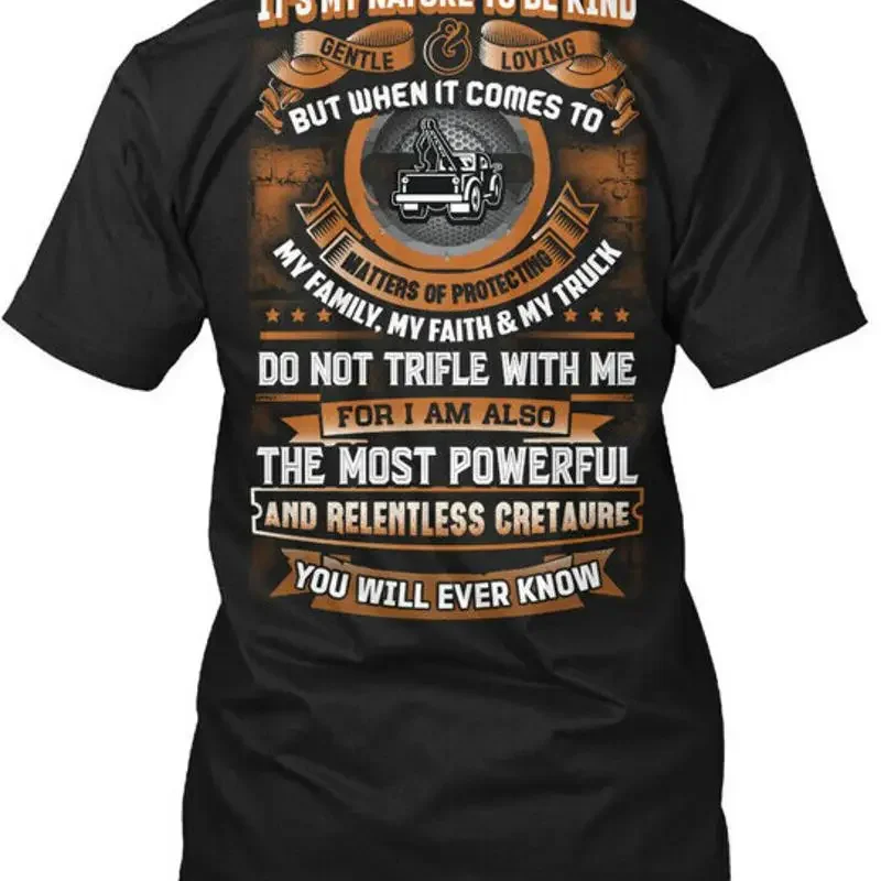 Cozy Awesome Tow Truck Operator It's My Nature To Be T Shirt Made in USA S 5XL