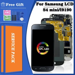 New For SAMSUNG S4 Mini Display For Samsung S4 mini I9190 Display GT i9192 i9195 LCD Digitizer Touch Screen with Frame